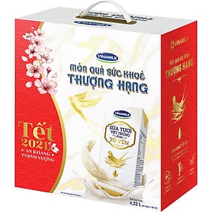 Thùng 24 Hộp Sữa Tươi Tiệt Trùng Chứa Tổ Yến Vinamilk 180ml