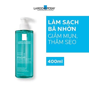 Bộ Gel rửa mặt và tắm giúp làm sạch bã nhờn,giảm mụn & thâm sẹo & ngăn ngừa mụn tái phát La Roche-Posay Effaclar Micro-Peeling Purifying Gel