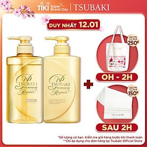 Bộ Đôi TSUBAKI Phục Hồi Ngăn Rụng Tóc (490ml/chai)