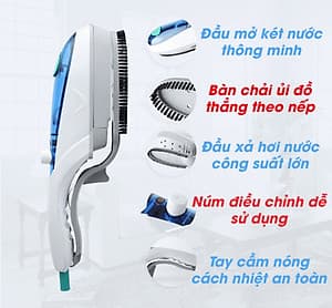 Bàn ủi mini du lịch nhỏ gọn ADG cao cấp - Hàng nhập khẩu
