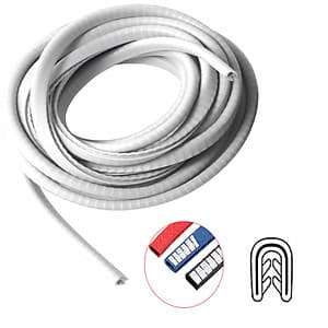 Gioăng cao su, nẹp viền cửa chữ U lõi thép PHUS chống va đập, cách âm, chống ồn cao cấp dài 5m 