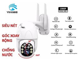Camera ip Wifi Ngoài Trời  Xoay 360 độ Yoosee 2.0Mpx  Full HD 1080P - Ban đêm có màu - Đàm thoại 2 chiều - Hàng chính hãng