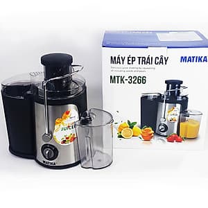 Máy Ép Trái Cây Matika MTK-3266 Công Suất Lớn 600W Lưỡi Dao Inox Bền Bỉ (500ml)-Hàng Chính Hãng