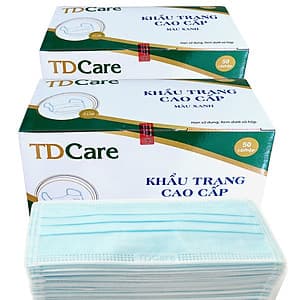 BỘ 2 HỘP KHẨU TRANG Y TẾ TDCare -4 LỚP (XANH/ TRẮNG/ XÁM)