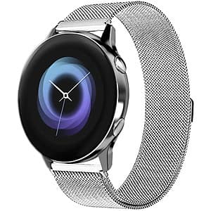 For Samsung Galaxy Watch Active 20mm Replacement Stainless Steel Watch Band Strap