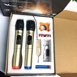 Bộ 2 micro không dây VINETTEAM S29 Sóng UHF Wireless Dành Cho Amly , Loa Kéo - Hỗ Trợ Các Thiết Bị Có Jack Cắm 3.5mm Và 6.5mm 