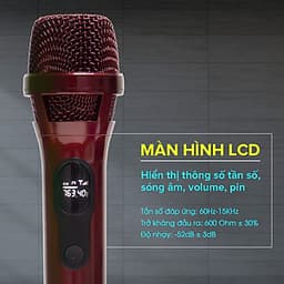 Bộ 2 Micro Karaoke Không Dây Siêu Sang MV08, Vỏ Đuôi Mic Bằng Hợp Kim Chống Rơi Vỡ, Chuyên Dùng Cho Amply, Loa Kéo, Kết Nối Xa Tới 30m Qua Đầu Thu Mini - Chính Hãng