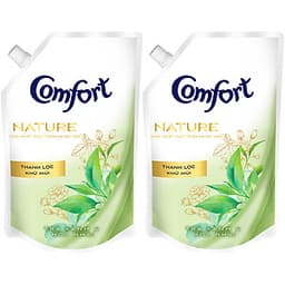 Combo 2 Nước Xả Làm Mềm Vải Comfort Nature Thanh Lọc Khử Mùi Túi 1.5L