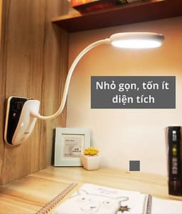 Đèn bàn chống cận thương hiệu Smiling Shark không dây, sạc USB, thân đèn linh hoạt 360 độ, có thể kẹp vào bàn hay giá sách, bảo vệ mắt khi học bài, đọc sách, làm việc máy tính kéo dài - hàng chính hãng