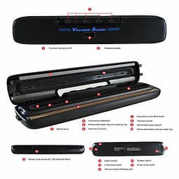 Máy hút chân không khô và ướt cao cấp AP-12X tích hợp 5 chế độ điểu khiển nhiệt độ, hàn được miệng túi dày 5mm, hàn bề ngang túi tối đa túi là 32cm