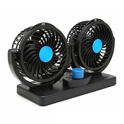 Quạt mini đôi để trên xe ô tô tiện lợi (Giao màu ngẫu nhiên)