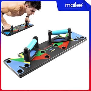Bảng Dụng Cụ Hít Đất Chống Đẩy 9 in 1 Hướng Dẫn Luyện Tập Hít Đất Chống Đẩy Đúng Cách- Hàng Chính Hãng