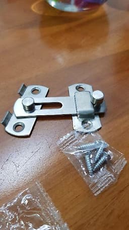 Chốt khóa cài cửa an toàn chất liệu thép không gỉ cao cấp tiện dụng  (7x5cm)