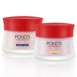 Bộ Đôi Kem Dưỡng Chống Lão Hóa Da Ngày Và Đêm Pond's Age Miracle (50g/hũ)
