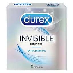 Bao Cao Su Invisible Durex 3S (3 bao / hộp) - 100930570