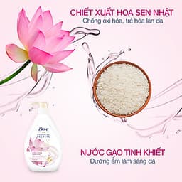 Combo 2 Sữa Tắm Dove Căng Bóng Sáng Mịn 530g