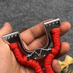 Ná (súng) cao su bò húc kèm 3 bộ dây 1mm 2 lớp (đỏ)