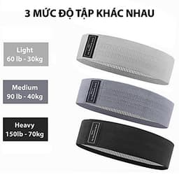 Bộ 3 dây kháng lực tập cơ mông đùi chân Hip Resistance bands Aolikes YE-3605