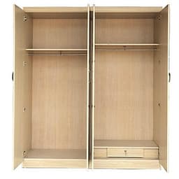 Tủ quần áo gỗ MDF 4 cánh 2mx1m6