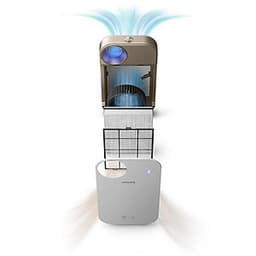 Máy lọc không khí kháng khuẩn trong nhà nhãn hiệu Philips AC4558 Cảm ứng thông minh 4 màu, giám sát và kiểm soát với ứng dụng điện thoại thông minh, loại bỏ vi rút, vi khuẩn - HÀNG NHẬP KHẨU 