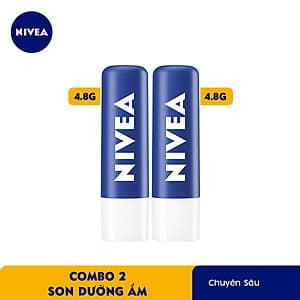 Combo 2 Son Dưỡng Ẩm Chuyên Sâu NIVEA Original Care (4.8G) - 85061