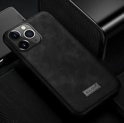 Ốp Lưng Da SULADA Viền silicon cho iPhone 11 Pro Max - Hàng Chính Hãng