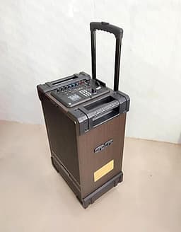 Loa vali kẹo kéo karaoke ronamax mt12 lo gỗ 3 tấc kèm 2micro karaoke