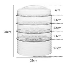 LỒNG BÀN BẢO QUẢN THỰC PHẨM 4 TẦNG CHỊU NHIỆT - FOOD COVER