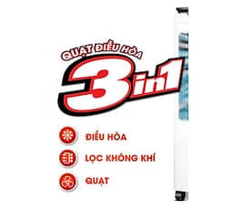 Quạt điều hòa không khí Rapido TURBO 9000D (Điều khiển từ xa) (Có thể lắp thêm tấm lọc nano) - Hàng Chính Hãng