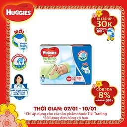Miếng Lót Sơ Sinh Huggies Dry Newborn 1-100 (100 Miếng) 