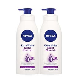 Bộ đôi Sữa Dưỡng Thể Trắng Da Nivea Ban Đêm (400mlx2) - 88126