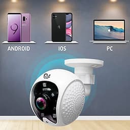 Camera Ip Wifi Quan Sát Gắn Tường Model CC5021, Góc Nhìn Cực Rộng, Độ Phân Giải 2.0Mpx FULL HD, Hình Ảnh Rõ Nét, Kèm Thẻ 32Gb - Chính Hãng