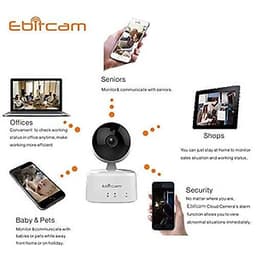 CAMERA IP WIFI 1MP EBITCAM E2