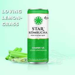 Thùng 12 lon STAR KOMBUCHA All-in-One (250ml/lon)