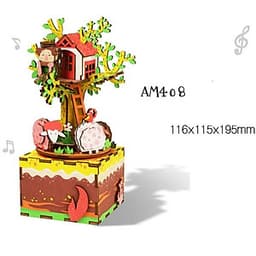 Đồ chơi lắp ráp gỗ 3D Mô hình Hộp nhạc Music Box AM41-AM45