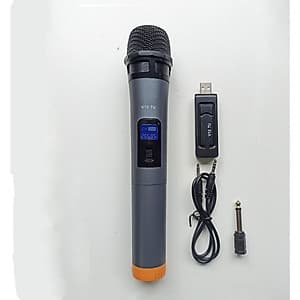 Bộ micro UHF dùng cho loa kéo , dàn âm thanh , hát karaoke V12 ( Hàng nhập khẩu )