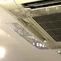 Tấm chắn gió máy điều hòa âm trần trong suốt 