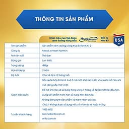 Sữa Bột Enfamil A+ 2 (400g)
