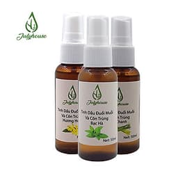 Bộ 2 bình xịt đuổi muỗi và côn trùng tinh dầu sả chanh 50ml/ chai JULYHOUSE