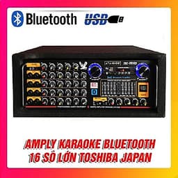 Amply Bluetooth Karaoke ATANNOII PRO-9800D - Tích Hợp Lọc Xì - 16 Sò lớn - 8 cổng Micro - Hàng chính hãng