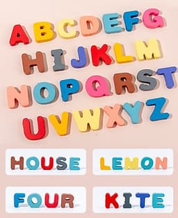 Bộ Đồ Chơi Gỗ Xếp Khối, Giáo Cụ Montessori Ghép chữ, Ghép số, Câu Cá, Xếp Khối, Ghép Hình - 6 trong 1 