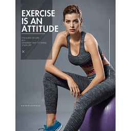 Bộ Đồ Tập Gym Yoga Nữ Họa Tiết Chữ Sport Cao Cấp SP02