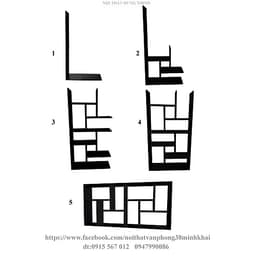 Kệ Sách gỗ CN nhiều ngăn (KS1001)
