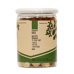 Hạt Mix 3 Loại hạt nhập khẩu (Óc chó - Hạt Macca - Hạnh Nhân) DK Harvest