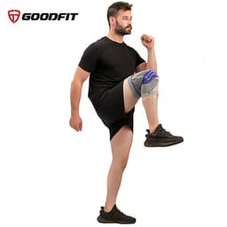 Băng bảo vệ đầu gối, bó gối thể thao silicon chống trượt GoodFit GF513K