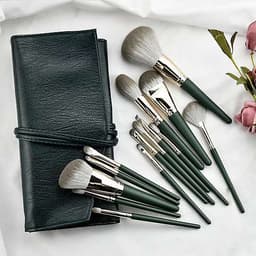 Bộ Cọ Makeup 14 Cây Cán Xanh Cao Cấp Lông Siêu Mịn Tiện Dụng Đầy Đủ Chức Năng Trang Điểm Cá Nhân Hiệu Quả