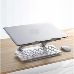 Giá đỡ để laptop nhôm nguyên khối có thể chính độ cao, góc nghiêng cho máy tính xách tay iPad Surface Macbook