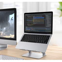 Giá đỡ để laptop nhôm nguyên khối có thể chính độ cao, góc nghiêng cho máy tính xách tay iPad Surface Macbook