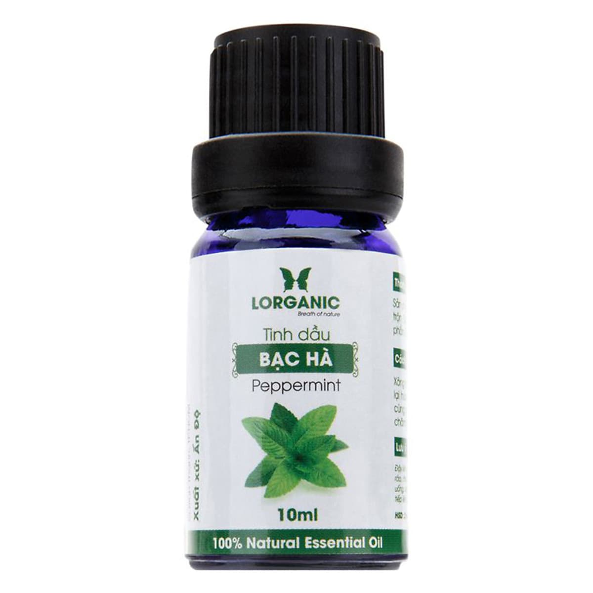 Combo 3 Tinh Dầu Lorganic: Tinh Dầu Sả Chanh (10ml) + Tinh Dầu Bưởi (10ml) + Tinh Dầu Bạc Hà Nguyên Chất (10ml)