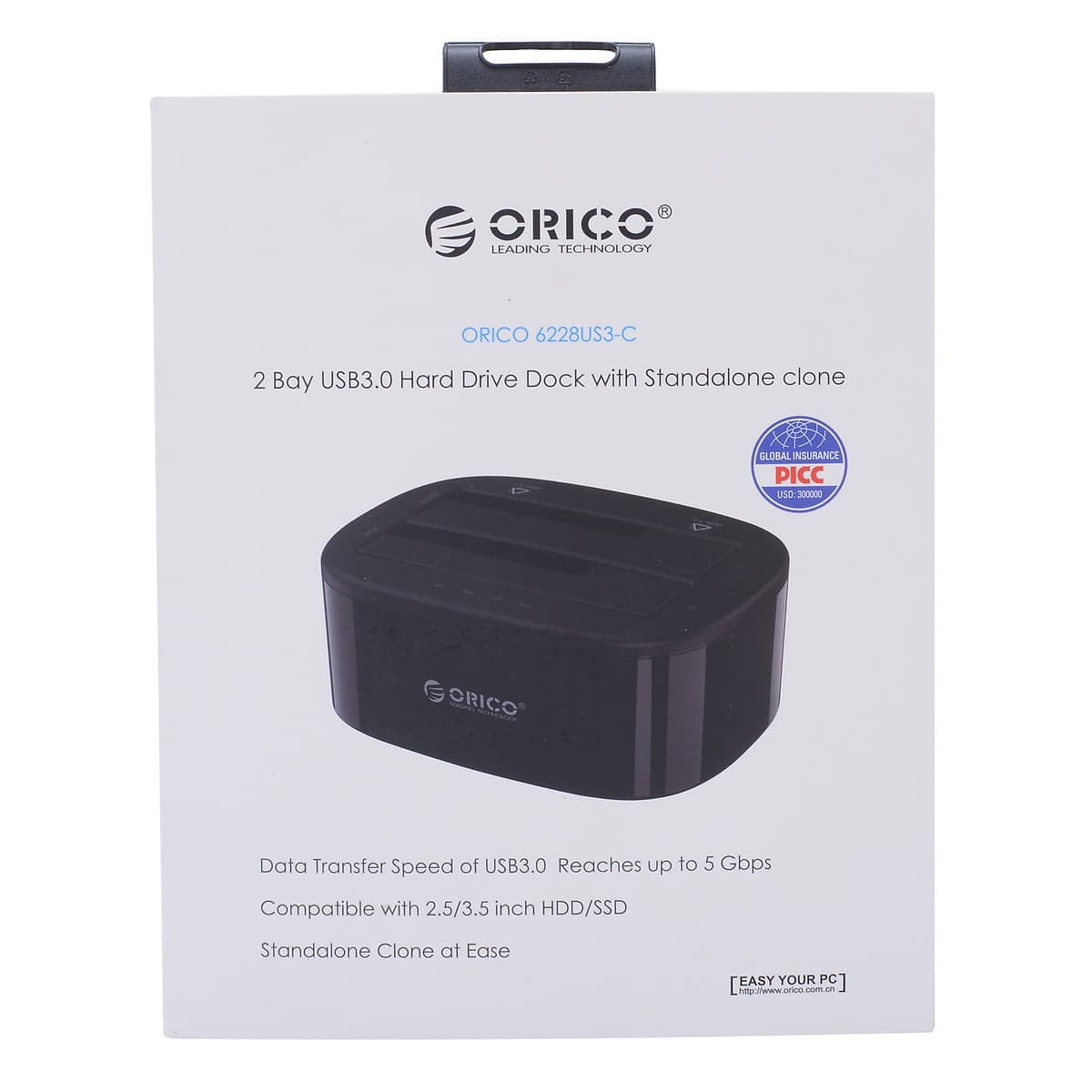 HDD Box ORICO USB3.0/3.5/2.5 - 6228US3-C - Hàng Chính Hãng